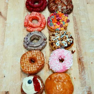 donuts, food, dough desserts