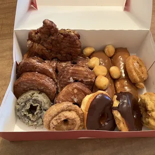 Our selection of donuts!