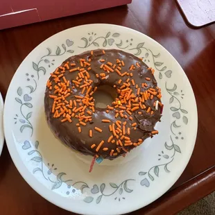 Chocolate with sprinkles
