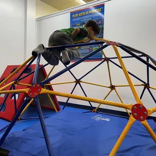 Geometric dome play. Everything is well padded.