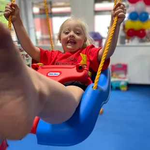 Toddler friendly swings