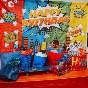 She let us use some of her decorations which were perfect