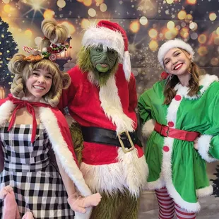 Get your tickets by calling the gym for our Grinch PJ Day with donuts and playtime.