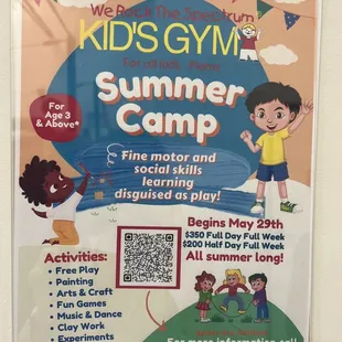 Summer camp flyer