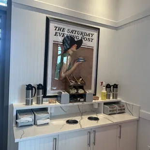 Coffee bar area