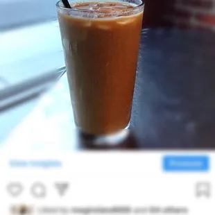 We Serve. Coffee switched to paper straws!