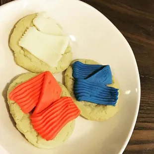 Order sugar cookies for any event, school colors, Fourth of July, etc!