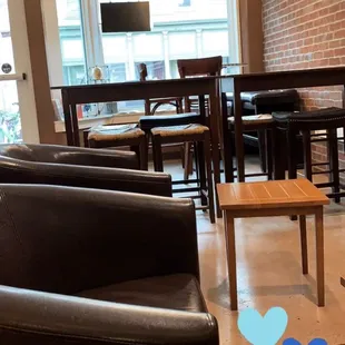 Plenty of seating to accommodate individuals or groups