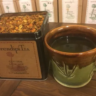 Organic golden milk mix tea has natural healing properties!