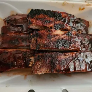  ribs in a styrofoam container