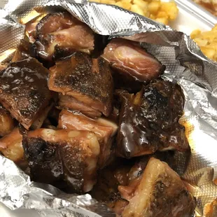 Rib Tips with Sauce