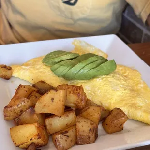 Salmon omelette