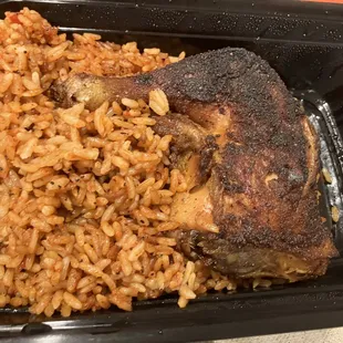 jollof rice and chicken