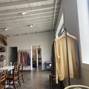 the interior of a clothing store