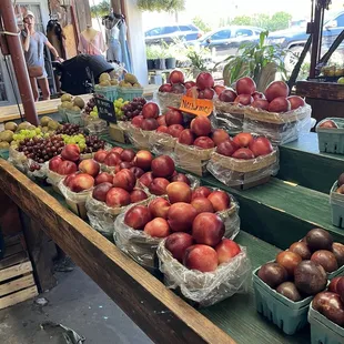 Delicious apples and grapes