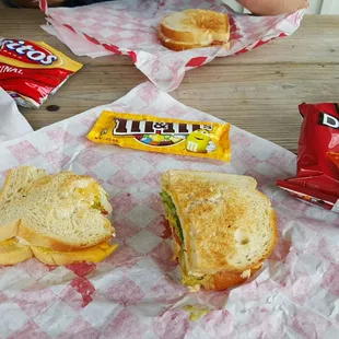 Delicious sandwich on sourdough, soda, candy, and chips for $5.50. Best deal I've had in a long time!