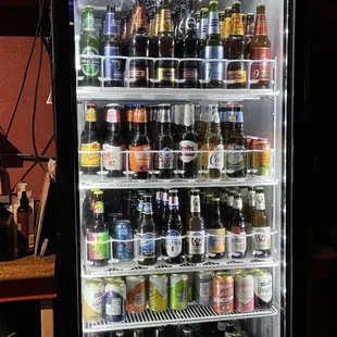 a fridge full of beer