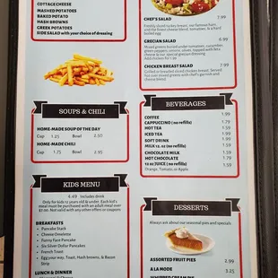 pizza, menu