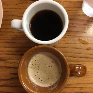 Coffee- $1.29 Cappuccino- $1.79
