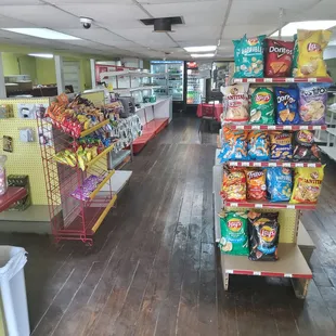 the inside of a grocery store