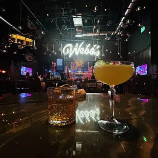 View from the booth facing the bar!