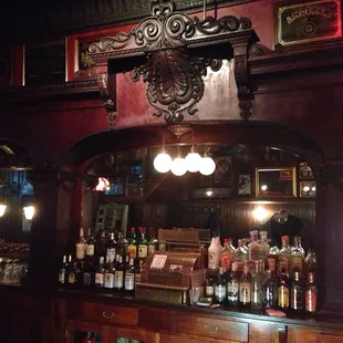 Weber's Bar that was made in Cincinnati and shipped in parts to be fully assembled in Shelby.