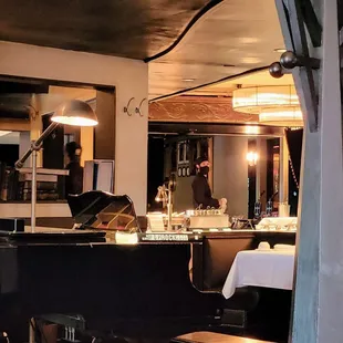 Where part of the buffet is located