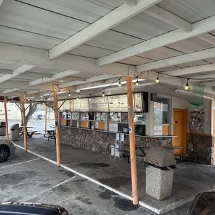 the inside of the restaurant