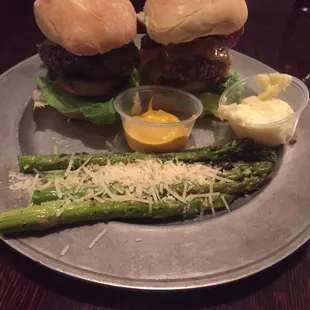 Angus ballpark bacon sliders