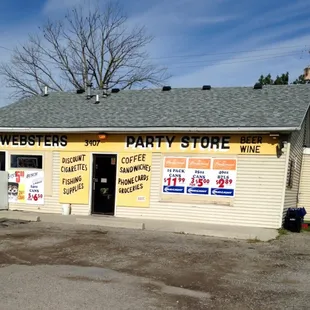 the front of the store