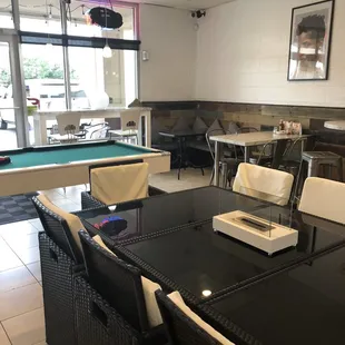 interior, sushi and sashimi