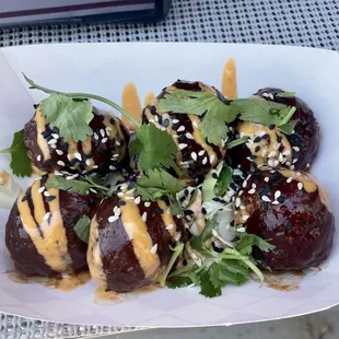 Bulgogi meatballs