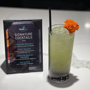 Lavender Matcha Monster - vodka, matcha blend, lavender syrup