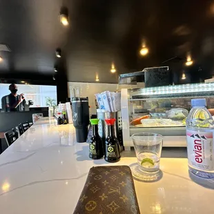 sushi and sashimi, interior