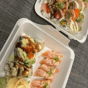 sashimi, sushi and sashimi, food, sushi