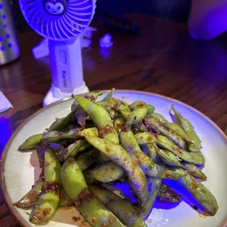 Spicy edamame