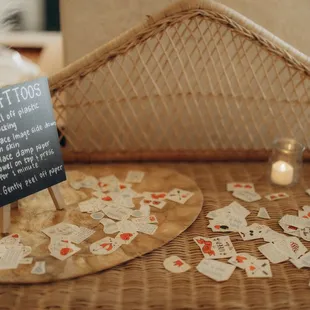 Mini chalkboard and votive candle holders by WCH.