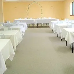 reception and event room seating up to 50 guests