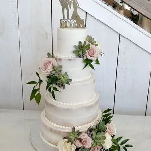 Semi Naked Wedding Cake