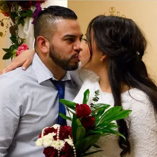 Beautiful young couple satiring into ther lovley eyes. Photo by Chasity Clark.