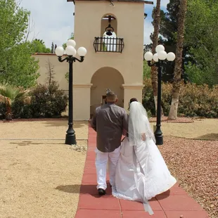 Walking twards the Bell Tower of Love.Photo by Chasity Clark.