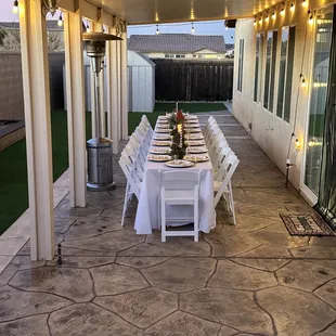 Christmas Party set up