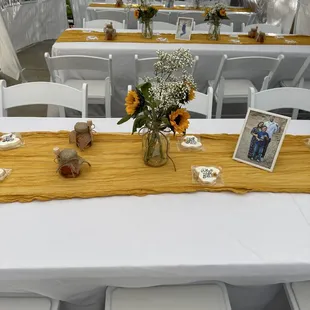 Gender Reveal set up