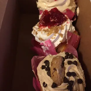 a box of cupcakes