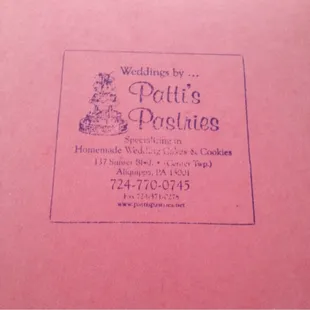 The box the cupcakes came in