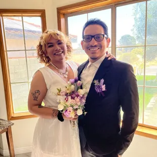 The picture she took of me and my husband and I love the picture