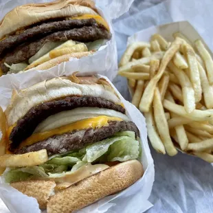 Number one with an added double wedge burger