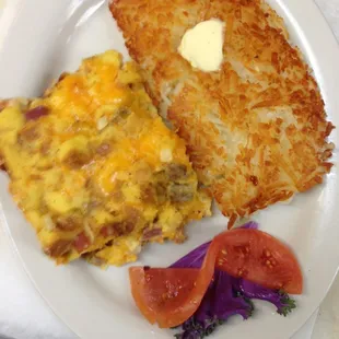 Signature Three Meat Casserole with Hashbrowns