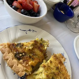 Breakfast quiche.