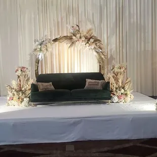 Wedding stage, Poho style.